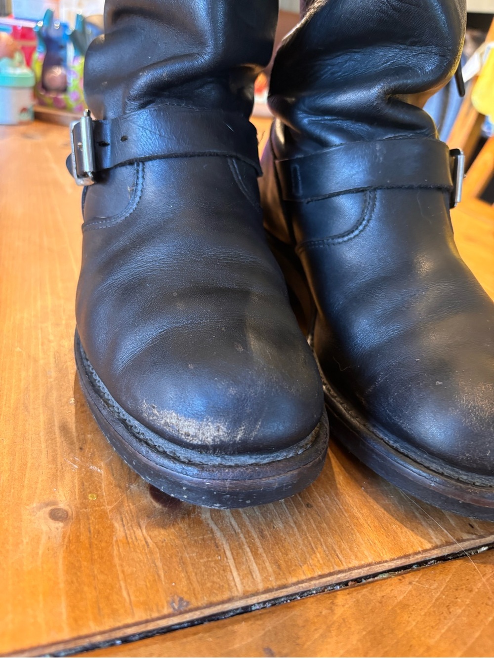 Vintage Chippewa 20242 mens Easy Rider leather biker boots USA black 8.5 - Picture 7 of 10